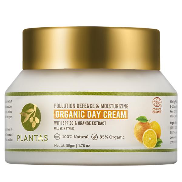 Plantas Pollution Defence & Moisturizing Organic Day Cream with SPF 30 50 gm - Day Cream