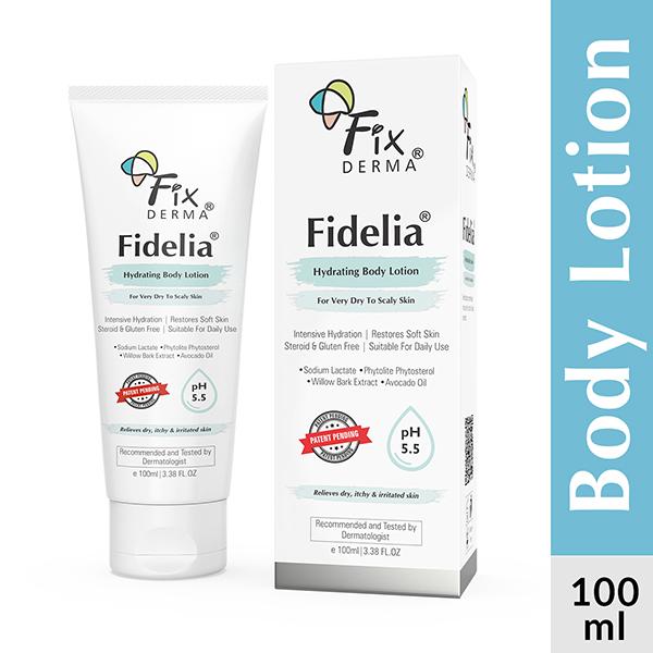 Fixderma Fidelia Hydrating Body Lotion, Moisturizer for Face and Body with Avocado Oil 100 ml - Face Moisturizers
