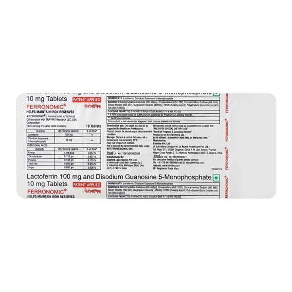 Ferronomic Tablet 10'S - Supplements-Vam