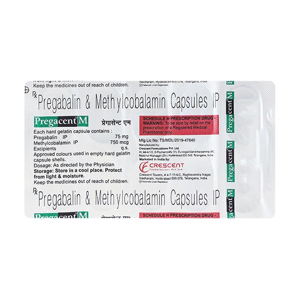 PREGACENT M Capsule 10's - Neuropathic Pain-Dru