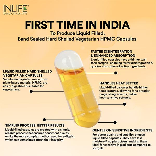 Inlife Plant Based Vitamin E Vegan Liquid Capsule 30's - Digestive Health