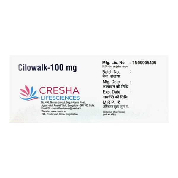 CILOWALK 100mg Tablet 10's - Intermittent Claudication-Per