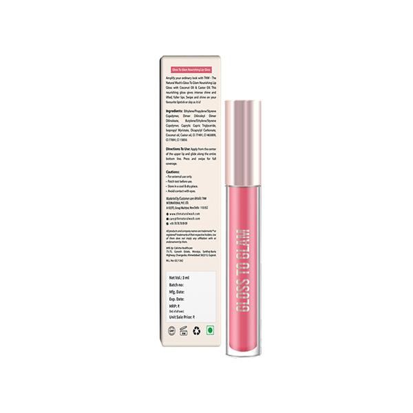 Tnw The Natural Wash Gloss To Glam Nourishing Lip Gloss-Slush, Clear, Pink 3 ml - Lip Glosses
