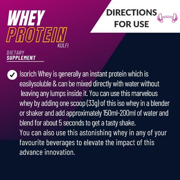 Zenius Whey Protein Powder - Kulfi Flavour 1 kg - Whey Proteins