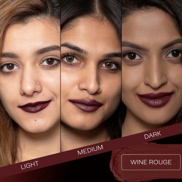 Facescanada Weightless Matte Finish Lipstick Wine Rouge 30 4.5 gm - Lipsticks