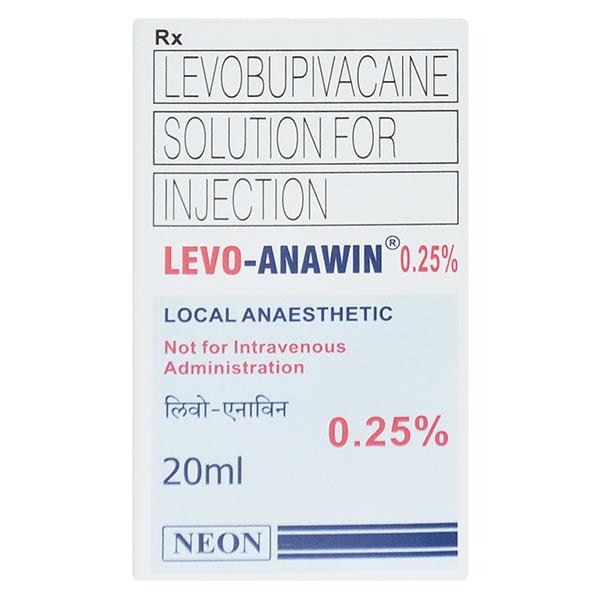 LEVO ANAWIN 0.25% Injection 20ml - Anaesthesia - Local-Ana