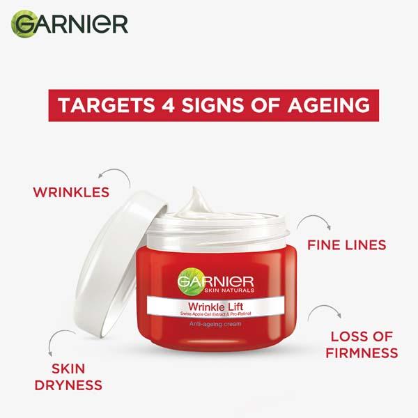 Garnier Skin Natural Wrinkle Lift Anti-Ageing Cream 18 gm - Dark Circle & Wrinkle Busters
