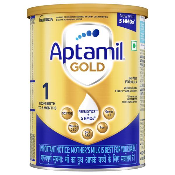 Netmeds | Aptamil Gold Stage 1 (Upto 6 Months) Powder 400 gm (Tin)