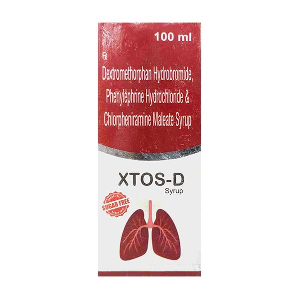 XTOS D SUGAR FREE Syrup 100ml - Cough And Cold-Cou