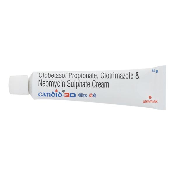 Candid 3D Cream 15gm - Skin Infections-Toc
