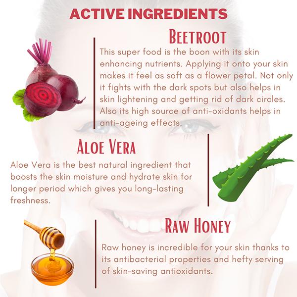 Aegte Beetroot Hydrating Face Wash 100 ml - Face Wash & Cleansers