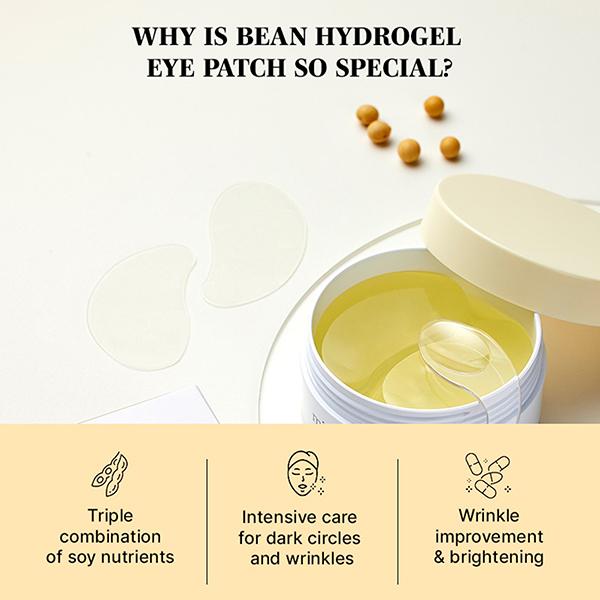 Mixsoon Bean Hydrogel Eye Patch Soothing & Firming Korean Eye Care Treatment 60's - Eye Masks
