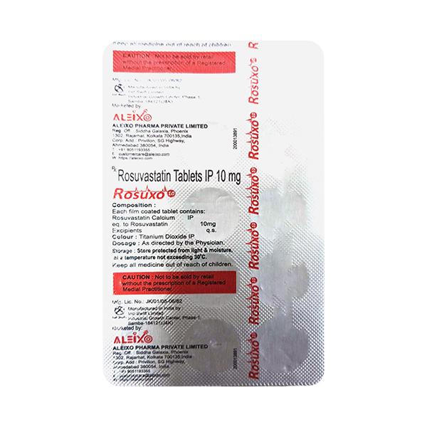 ROSUXO 10 Tablet 15's - High Cholesterol-Dys