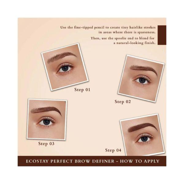 Lotus Makeup Ecostay Perfect Brow Definer Choco Brown Bd1 1.08 gm - Eyebrow Pencils & Enhancers
