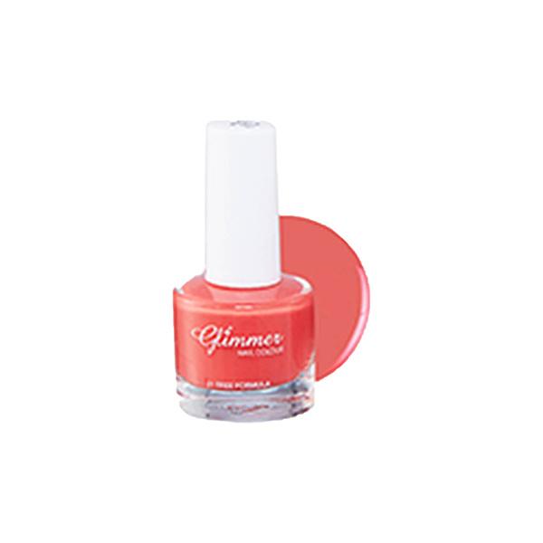 Glimmer Nail Enamel Fiery Orange 8 ml - Nail Polish