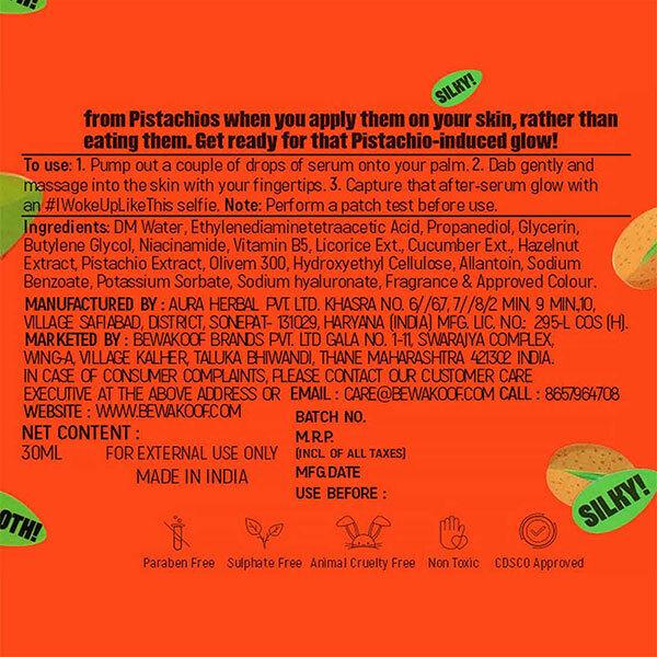 GONUTS By Bewakoof Pista La Vista Face Serum All Skin type 30 ml - Face Gels