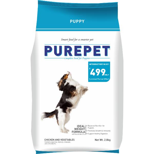 Purepet Chicken & Vegetables Puppy Dog Food 2.8 kg - Petfood