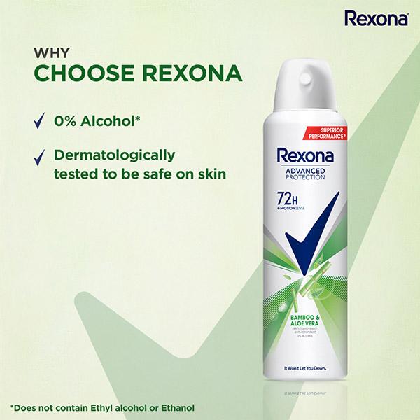 Rexona Advanced Protection Bamboo & Aloe Vera Antiperspirant Deodorant for Women 200 ml - Body Mist/Spray