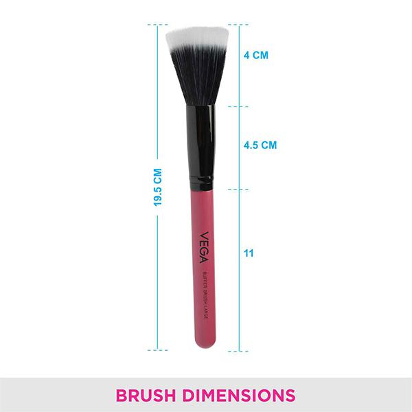 Vega Buffer Brush (MBP - 01) Color - Pink 1's - Face Brush