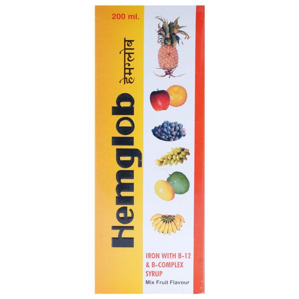 HEMGLOB Mix Fruit Flavour Syrup 200ml - Supplements-Vam