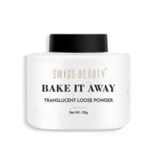 Netmeds | Swiss Beauty Bake It Away Translucent Loose Powder 28 gm
