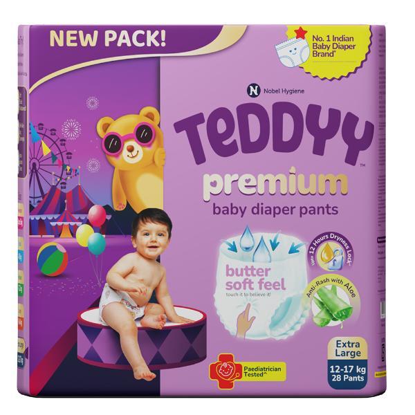 Netmeds | Teddyy Premium Baby Diaper Pants (XL) 28's