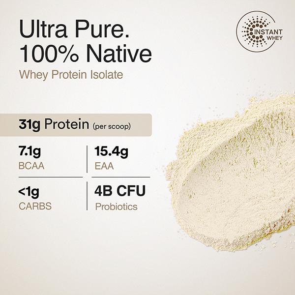 Wellbeing Nutrition 100% Whey Protein Isolate - Unflavoured 1 Kg - Nutritional Supplements