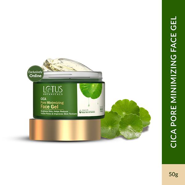 Netmeds | Lotus Botanicals CICA Pore Minimizing Face Gel, Minimize Acne Breakouts, All Skin Types 50 gm