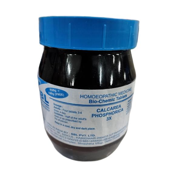 Netmeds | SBL Bio Chemic Calcarea Phosphorica 3X Tablets (Pack of 450 + 100 Free) 550 g