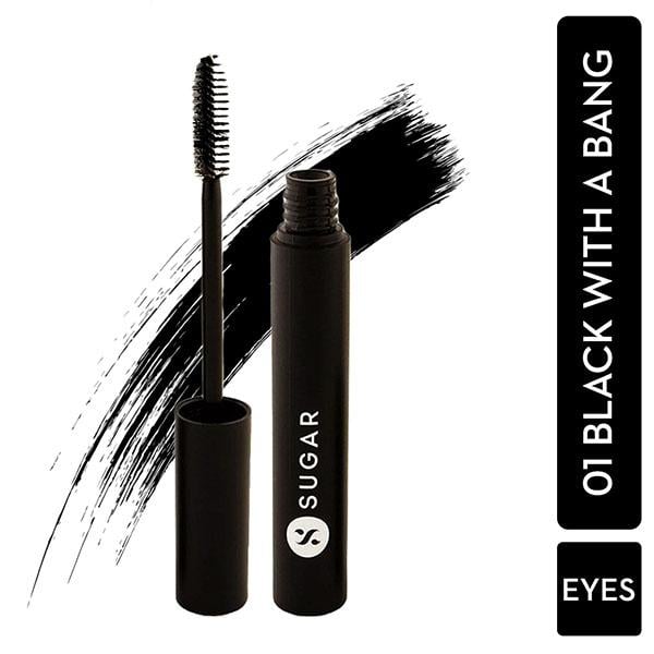 Netmeds | SUGAR Cosmetics Lash Mob Limitless Mascara - 01 Black With A Bang (Black) 9 ML