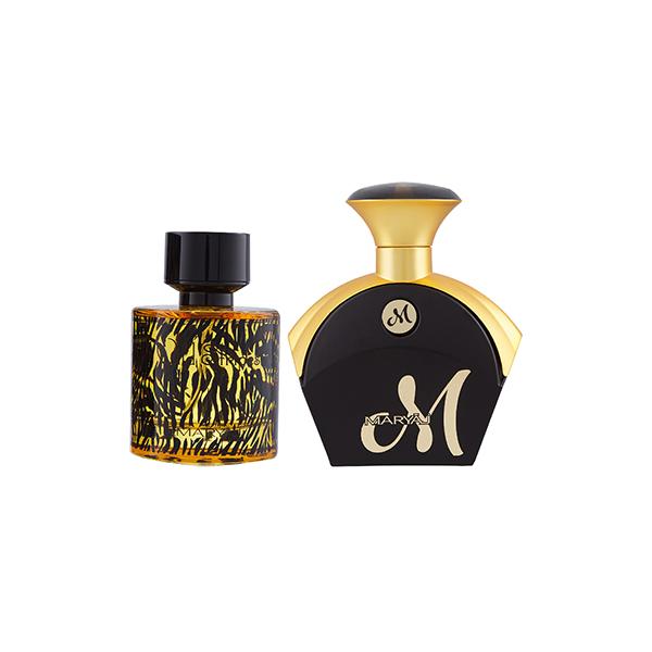 Netmeds | Maryaj Wild Stripes EDP Aromatic Oriental Perfume And Maryaj M For Her EDP Fruity Floral Perfume 190 ml