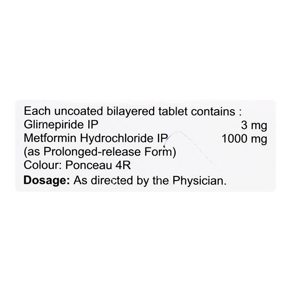 GLIMICURE M3 FORTE Tablet 15's - Diabetes-Ant