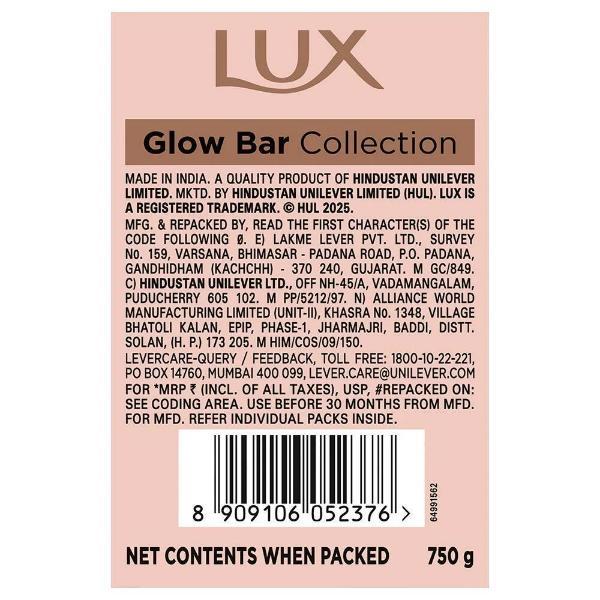 Lux Glow Bar Collection With Vitamin C Bathing Bar (Pack of 5 x 150 g) - Soaps