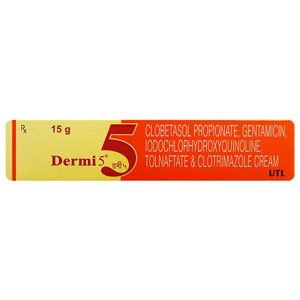 Dermi 5 Cream 15gm - Skin Infections-Toc