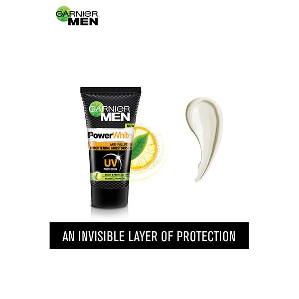Garnier Men Power White Anti-Pollution Brightening Moisturiser 40 gm - Face Moisturizers