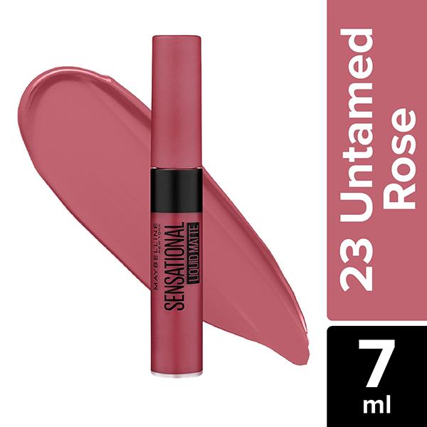 Netmeds | Maybelline New York Sensational Liquid Matte Lipstick, 23 Untamed Rose 7 ml
