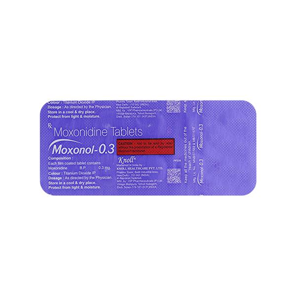 MOXONOL 0.3 Tablet 10's - Hypertension-Cen