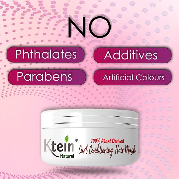 Ktein Natural 100% Plant Derived Curl Conditioning Hair Mask 200 gm - Hair Masks & Packs
