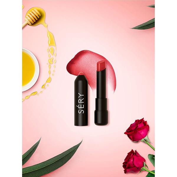 Sery Pout 'N' Shine Lip Tint Rose Honey, T1 3.5 gm - Lip Balms