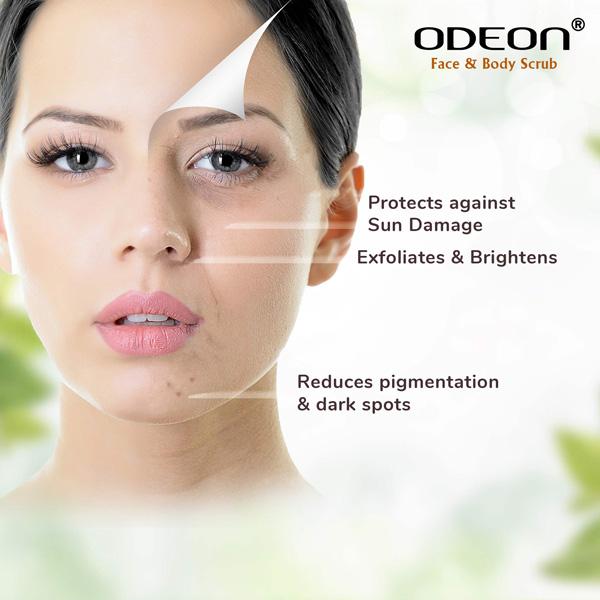 Odeon Strawberry & Aloe Vera Face And Body Scrub 300 ml - Scrubs & Exfoliants