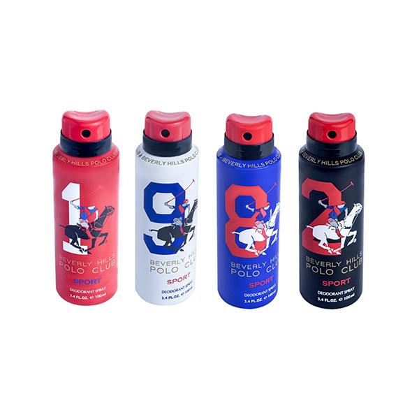 Beverly Hills Polo Club Series Collection Deodorant for Men 100ml each 4's - Men Deodorants/Roll-Ons