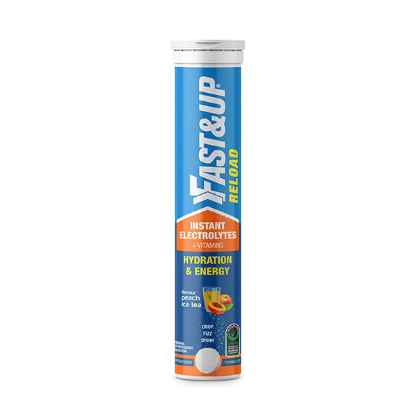 Netmeds | Fast&Up Reload Hydration & Energy Tablet - Peach Ice Tea 20's