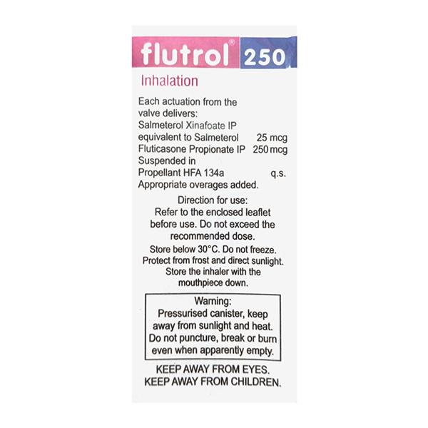 FLUTROL 250 WITH DOSE COUNTER Inhaler 120md - Asthma/COPD-Ast