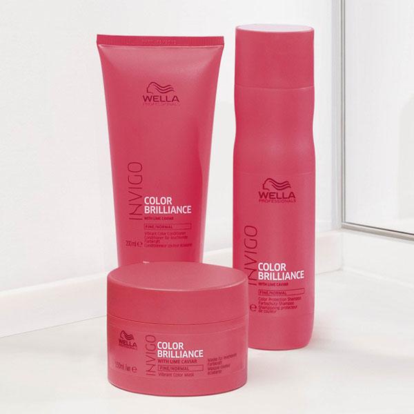 Wella Professionals Invigo Color Brilliance With Lime Caviar, Vibrant Color Mask 150ml - Hair Masks & Packs