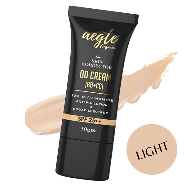 Netmeds | Aegte Organics Skin Corrector DD Cream (BB+CC) Broad Spectrum SPF 25++ (Medium) 30 gm