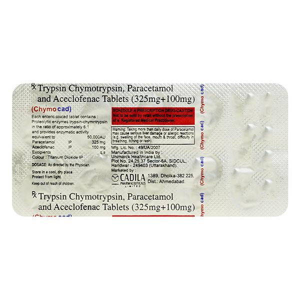 Chymocad Tablet 10'S - Pain relief-Nsa