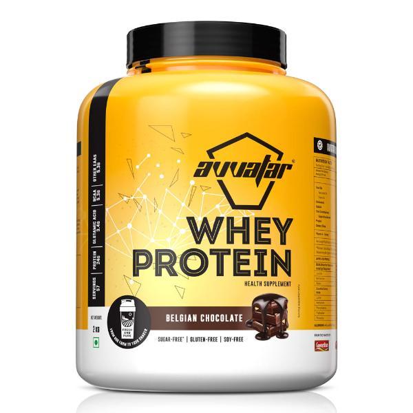 Netmeds | Avvatar Whey Protein Powder - Belgian Chocolate Belgian Chocolate (Jar) 2 kg