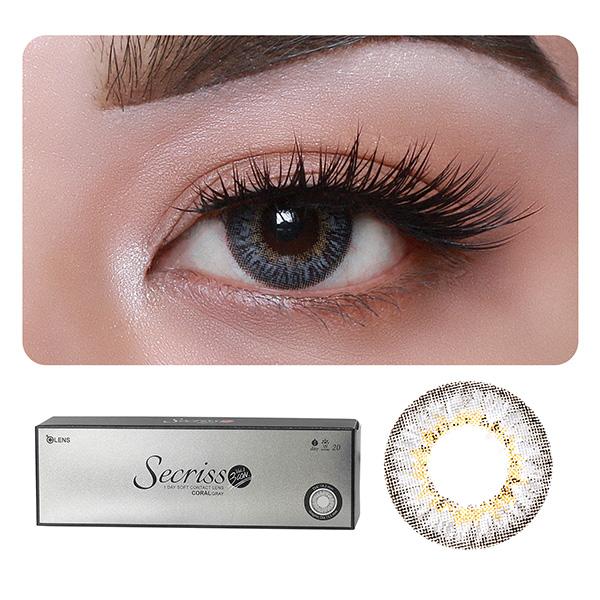 Netmeds | O-Lens Secriss 1Day Coloured Contact Lenses - Coral Grey ( 0.00 ) 1's