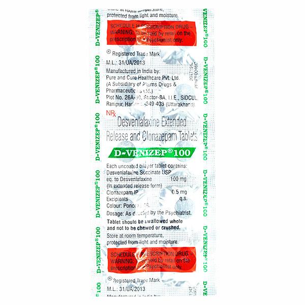 D Venizep 100mg Tablet 10'S