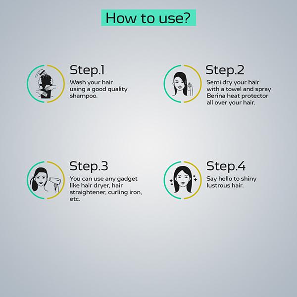 Berina Hair Heat Protector 100ml - Hair Treatment